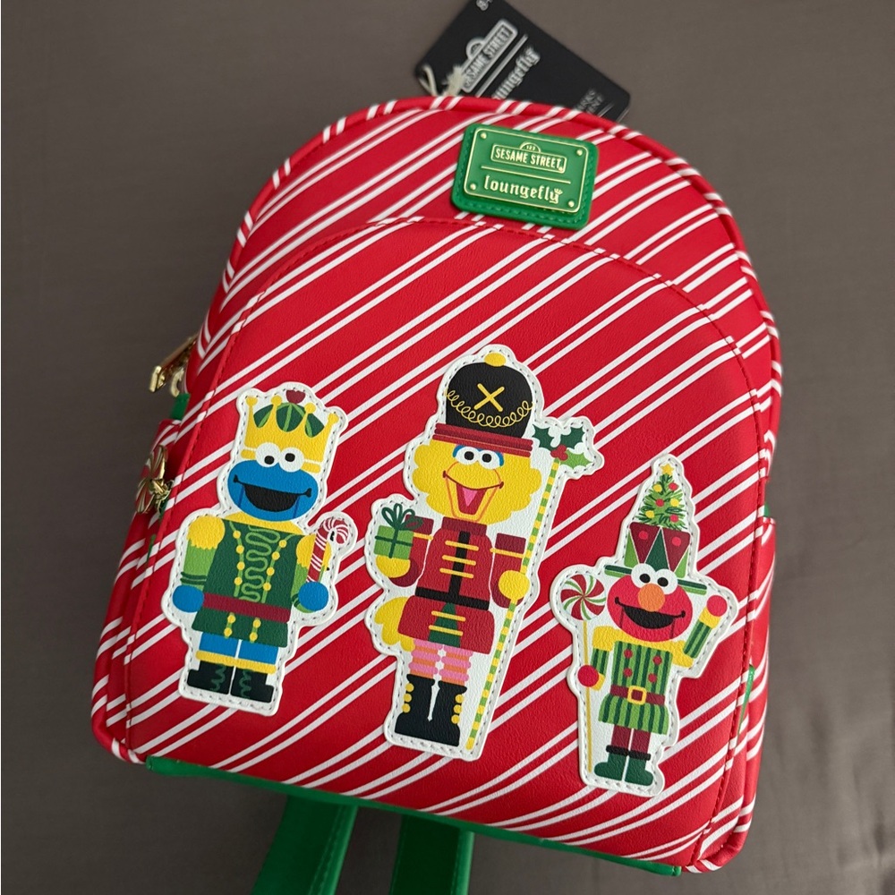 BNWT Loungefly Sesame Street Nutcracker-Themed Backpack